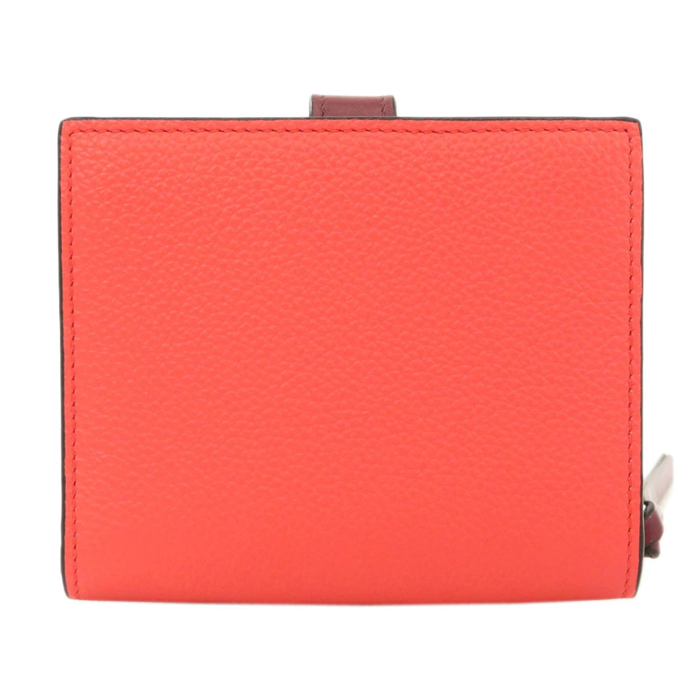 Loewe Compact Wallet Bi Zip fold Calfskin Wallet